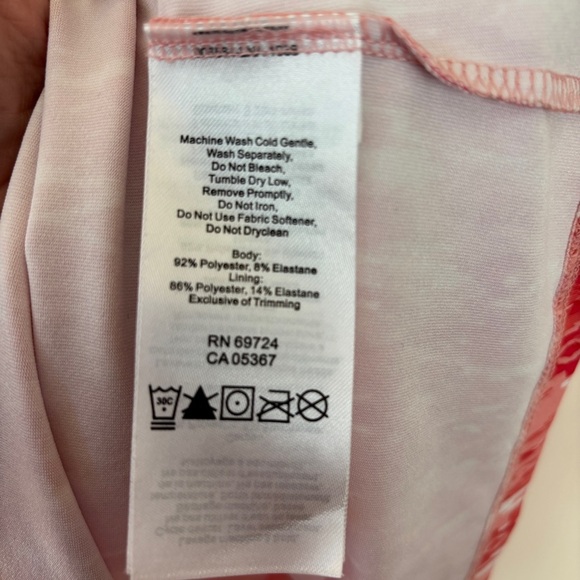 Columbia Pink Orange Athletic Mini Dress Built in Bra Size Medium Pickleball - Picture 6 of 10